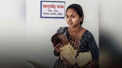 Nanded woman appears for Class 12 exam with her 10-day-old baby
