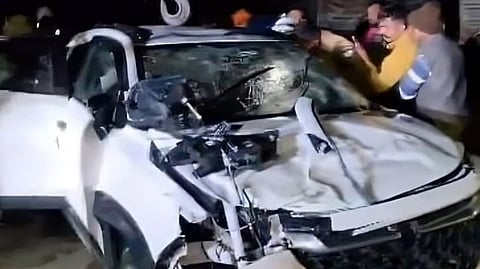 Three brothers among four killed as car plunges into canal in UP's Mathura