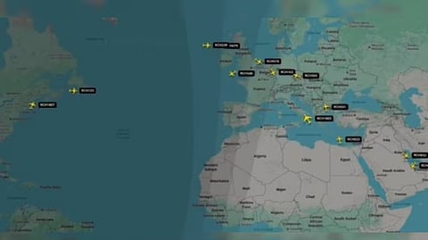 The United States has ramped up the movement of military aircraft 