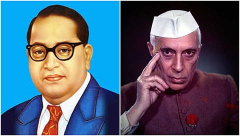 BR Ambedkar and nehru