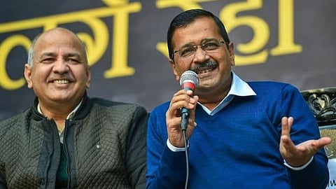 Manish Sisodia and Aravind Kejriwal 