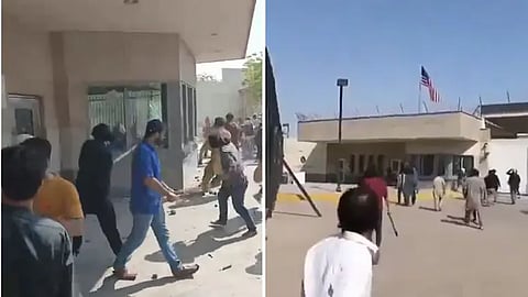 Hundreds of people storm US Consulate in Karachi