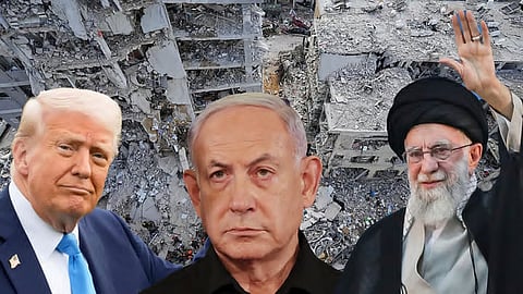 Trump, Netanyahu And khamenei