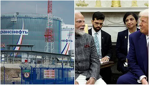 The Sheskharis oil terminal in Novorossiisk, in southern Russia