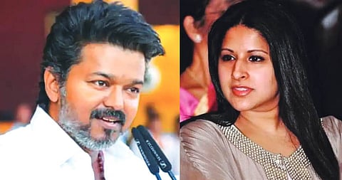 Thalapathy Vijay and Sangeetha 