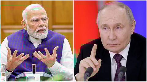 PM Narendra Modi- Vladimir Putin 