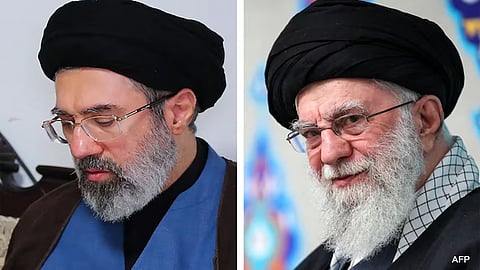 Khamenei And his son Mojtaba