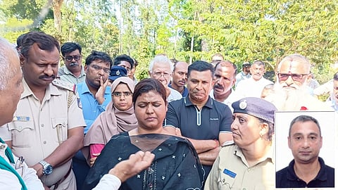 ಸಿಸಿಎಫ್ ಸೋನಲ್ ವೃಷ್ಣಿ (ಒಳ ಚಿತ್ರದಲ್ಲಿ ಮೃತ ಗಣಪತಿ)