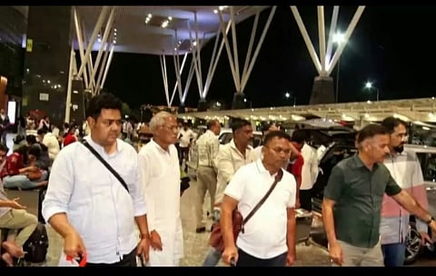 Odisha Congress MLAs landed at Kempegowda international airport in Bengaluru on Thursday night.