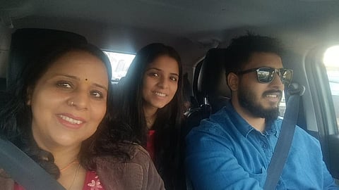 Hardik, 25-year-old engineer, stabbed his sister and mother.