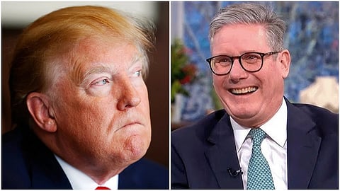 US President Donald Trump- Britain PM Keir Starmer