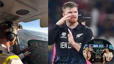 Glenn Phillips flying and landing aircraft in Auckland