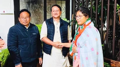 Nandita Garlosa joins the Congress in Assam