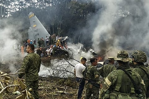 ​A U.S.-made Colombian military C-130 Hercules has crashed