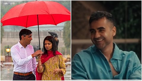 Rishi Sunak and AkshathaMurthy and Nikhil Kamath(File photo)