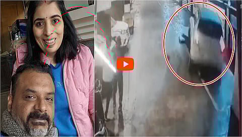 Shampa Pathak with her husband Saurabh