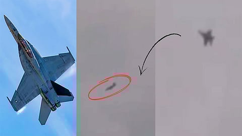 American F-18 fighter jet