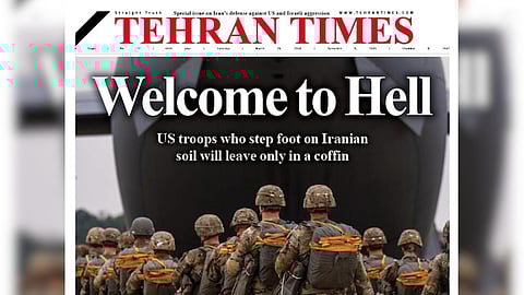 Iran's warning to US 