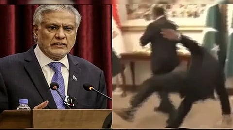 Pakistan Deputy PM Ishaq Dar's Red Carpet Fall Goes Viral