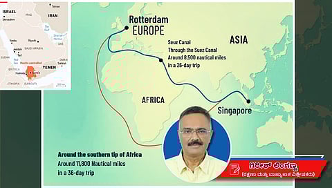 ಇರಾನ್ ಬೆಂಬಲಿತ ಹೌತಿಗಳು ಯುದ್ಧಕ್ಕೆ ಎಂಟ್ರಿ; ಜಾಗತಿಕ ತೈಲ ಮತ್ತು ನೈಸರ್ಗಿಕ ಅನಿಲ ಸಾಗಣೆಗೆ ಆತಂಕ (ಜಾಗತಿಕ ಜಗಲಿ)