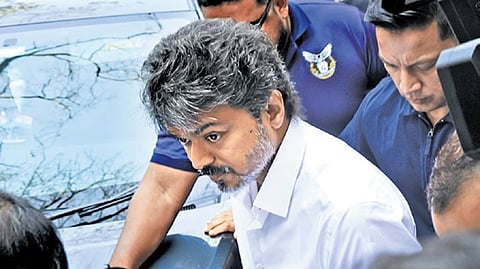 TVK flags 'no police security' for Vijay, complains to CEO
