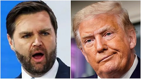 US vice president JD Vance- President Donald Trump