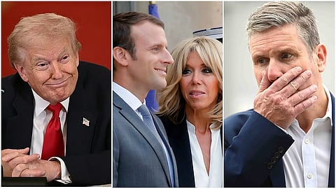 Donald Trump- france president- Britain PM 