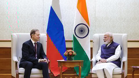 Russia’s First Deputy PM Denis Manturov - PM Narendra Modi