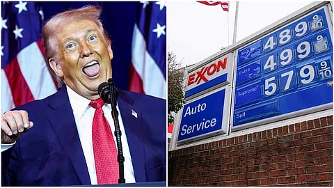 US President Donald Trump- gas prices