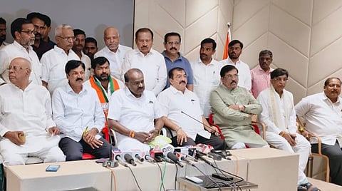 H D Kumaraswamy in Davanagere 