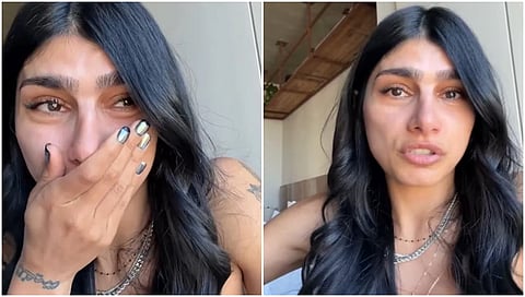 Mia Khalifa breaks down after Israel bombs on Lebanon