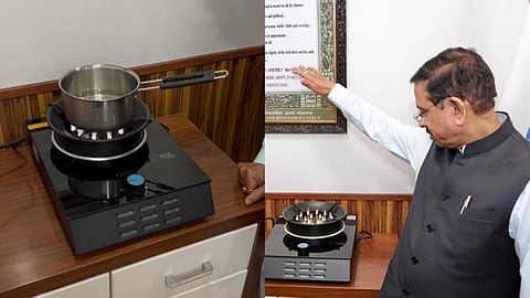 Could be game changer: Union minister Pralhad Joshi displays electric stove