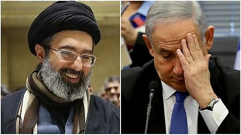 Iran leader Mojtaba Khamenei- Israel PM Benhamin Netanyahu