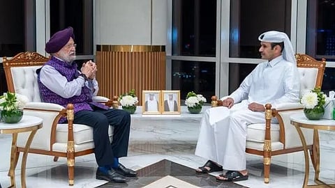 Hardeep Singh Puri in Doha