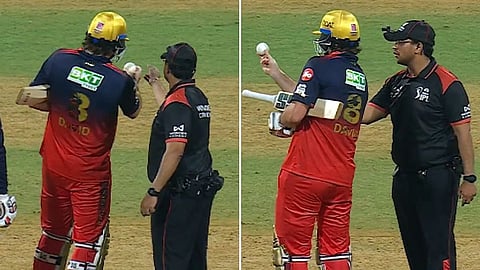 RCB star Tim David refuses to return ball