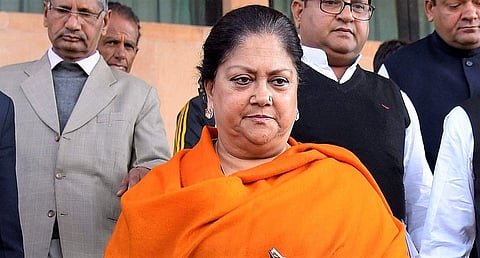 Former Rajasthan CM Vasundhara Raje