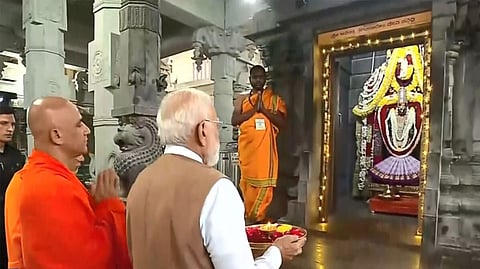 PM Modi inaugurates Sri Guru Bhairavaikya Mandira in Karnataka’s Mandya