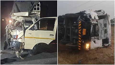 Accident near mantralaya