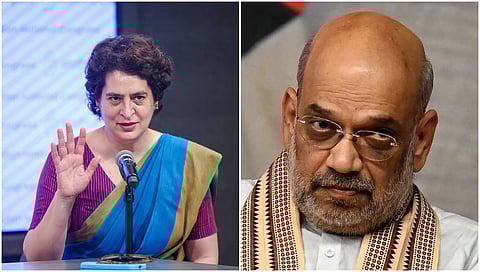 priyanka gandhi And Amit Shah