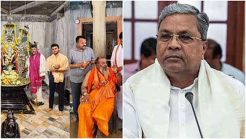 ಮುಕ್ತಿ ಮಂದಿರದಲ್ಲಿ ಡಿಕೆ ಶಿವಕುಮಾರ್ ಪೂಜೆ