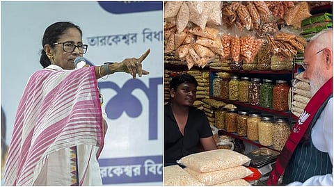 Mamata Banerjee and PM Narendra Modi 