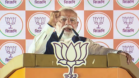 'Death knell for jungle raj': PM Modi claims TMC shaken by record phase 1 turnout