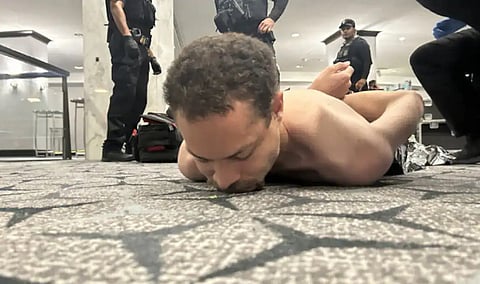 Donald Trump on posted this image of a person who caused a disturbance at the White House Correspondents’ Association dinner