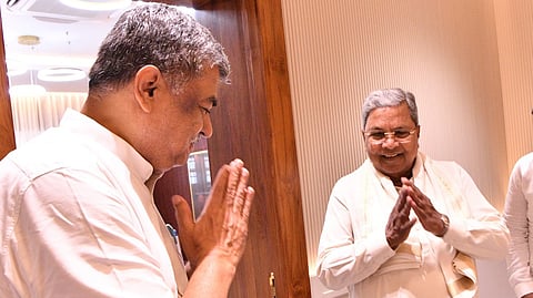 B.K. Hariprasad and cm siddaramaiah