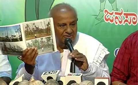 ಸಾಂದರ್ಭಿಕ ಚಿತ್ರ-ಬೆಂಗಳೂರಿನಲ್ಲಿ ಸುದ್ದಿಗೋಷ್ಠಿ ನಡೆಸಿದ ಜೆಡಿಎಸ್ ವರಿಷ್ಠ ಎಚ್.ಡಿ.ದೇವೇಗೌಡ