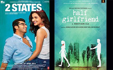 ಟು ಸ್ಟೇಟ್ಸ್ & ಹಾಫ್ ಗರ್ಲ್‌ಫ್ರೆಂಡ್‌  ಪೋಸ್ಟರ್