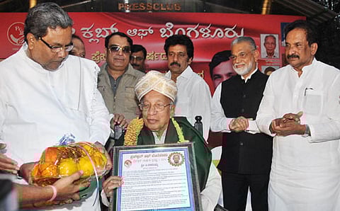 ಪ್ರೆಸ್ ಕ್ಲಬ್ ವರ್ಷದ ವ್ಯಕ್ತಿ ಡಾ.ಕೆ.ರಾಧಾಕೃಷ್ಣನ್