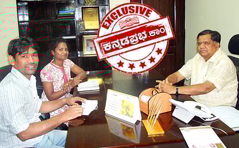 ಕನ್ನಡಪ್ರಭ.ಕಾಮ್‌ ತಂಡದೊಂದಿಗೆ ಜಗದೀಶ್ ಶೆಟ್ಟರ್