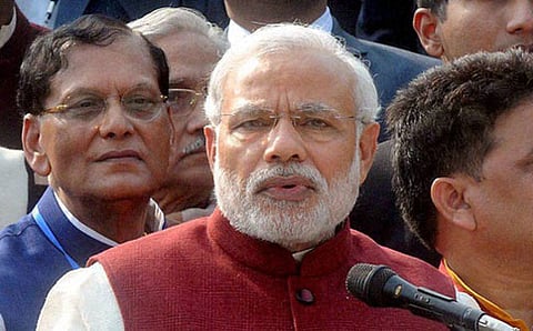 ಗಾಂಧಿಗೆ 'ಸಾಲ್ಟ್ ಮೌಂಟೇನ್‌' ಸ್ಮಾರಕ ಅರ್ಪಿಸಿದ ಮೋದಿ