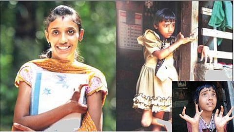 ಶ್ರುತಿ (ಒಳಗಿನ ಫೋಟೋದಲ್ಲಿ ಶ್ರುತಿಯ ಬಾಲ್ಯದಲ್ಲಿ ತೆಗೆದ ಚಿತ್ರ)